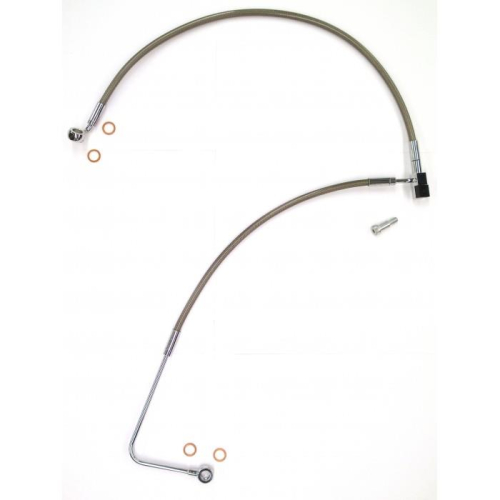 Magnum - Magnum Clear Coated XR Stainless Lower Front Brakeline Kit - SS0110300