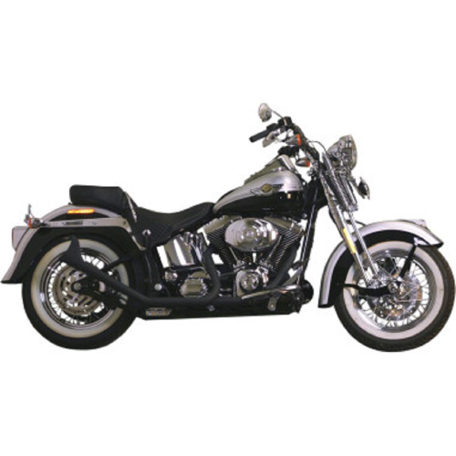Paughco - Paughco 1 3/4in. Side-by-Side Upsweep Fishtail Exhaust System - Black - 726SBSB