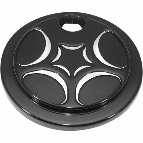 Carl Brouhard Designs - Carl Brouhard Designs Fuel Door - Spiro Series - Black - SSFDB