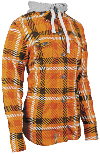 Speed & Strength - Speed & Strength True Romance Armored Womens Moto Shirt - 884255 - Orange - Small