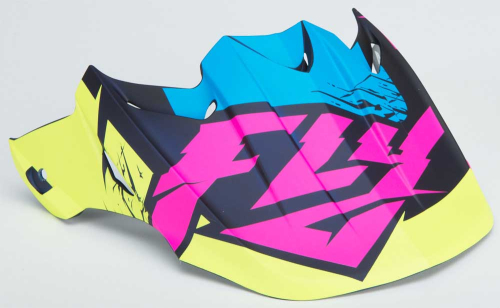 Fly Racing - Fly Racing Visor for F2 Carbon-Retrospec Helmets - Hi-Vis/Pink - 73-46219