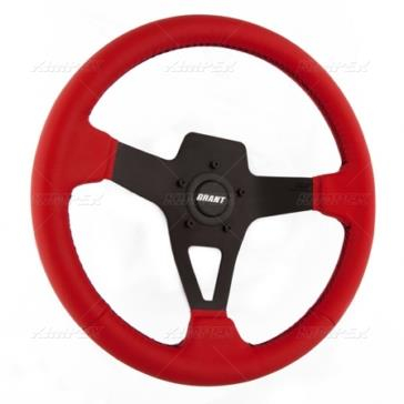 Grant - Grant Vinyl Steering Wheel - Black/Red - 8525