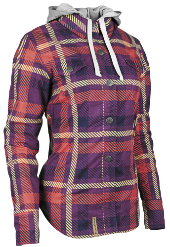 Speed & Strength - Speed & Strength True Romance Armored Womens Moto Shirt - 884262 - Red/Purple - X-Small