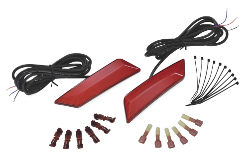 Show Chrome - Show Chrome Front Fender LED Reflector Kit - Rear - 24 SMD LEDS - Red - 41174