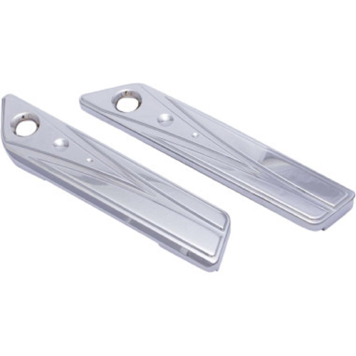 Trask Performance - Trask Performance V-Line Saddlebag Hinge Cover - Chrome - TM072CH