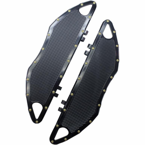 Carl Brouhard Designs - Carl Brouhard Designs Bomber Series Driver Floorboards - Black - FBBSB