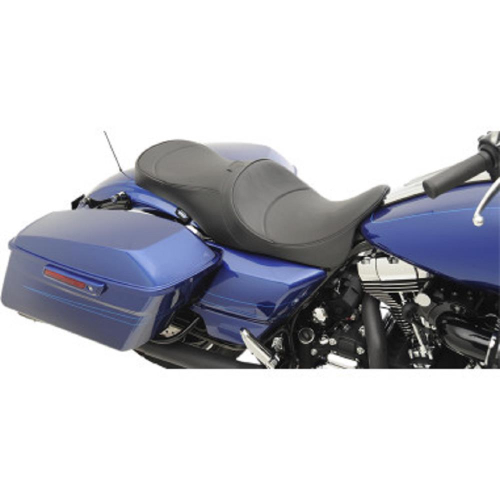 Drag Specialties - Drag Specialties Low Profile Forward Positioning Touring Seat with Driver Backrest - Pillow - XF-2-0801-1012