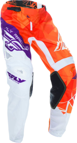 Fly Racing - Fly Racing Kinetic Cruz Youth Pants - 370-53718 - Orange/White/Purple - 18
