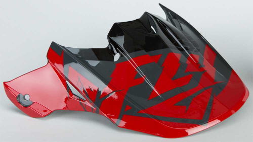 Fly Racing - Fly Racing Visor for F2 Carbon-Retrospec Helmets - Red/Black - 73-46212