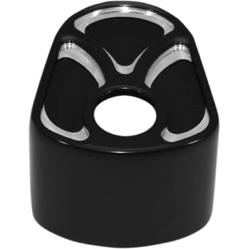 Carl Brouhard Designs - Carl Brouhard Designs Ignition Switch Cover - Spiro Series - Black - ICSS01B