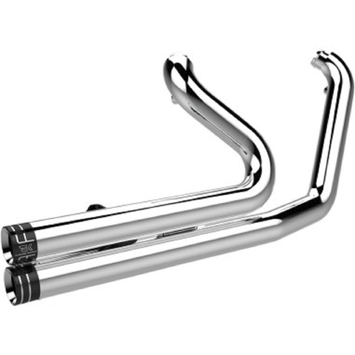 Khrome Werks - Khrome Werks Drag Style 2-Into-2 Exhaust System with Stepped Header - Chrome - 200320