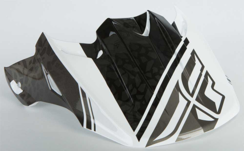 Fly Racing - Fly Racing Visor  for F2 Carbon-Animal Helmets - Black/White - 73-46311