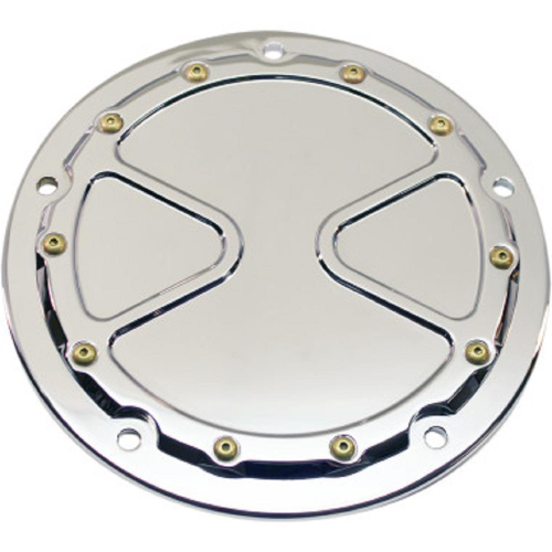 Carl Brouhard Designs - Carl Brouhard Designs Billet Derby Cover - Bomber Series - Chrome - BSDB01C