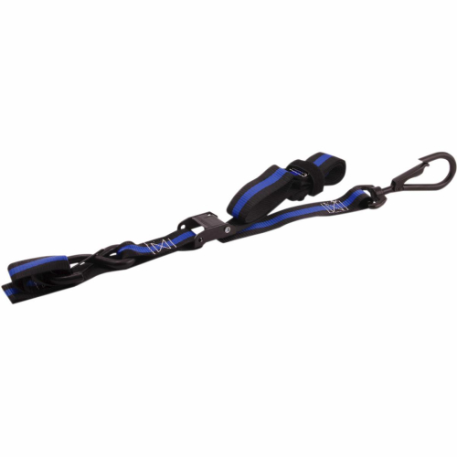 Erickson - Erickson 1.5in. x 7ft. Cam Lock Tie-Downs - Blue/Black - 05717