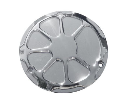 LA Choppers - LA Choppers Derby Cover - Artistic Chrome - LAF43002
