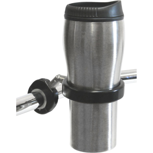Desert Dawgs - Desert Dawgs RoadRunner PLUS Drink Holder w/Travel Mug - 1in. thru 1-1/4in. - Black - RUMFB