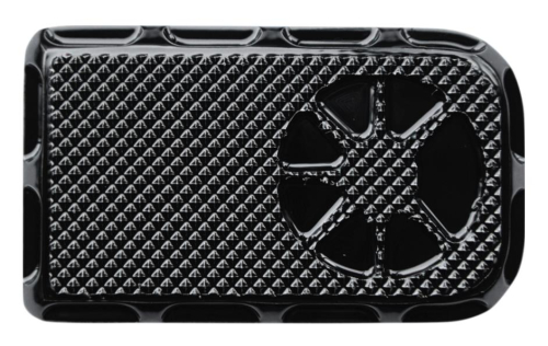 LA Choppers - LA Choppers Fusion Brake Pedal Cover - Decadent Black Powdercoat - LAF42001B