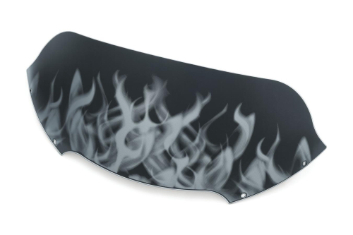 Kuryakyn - Kuryakyn Airmaster Graphic Smoke Windshield - Flame - 1824