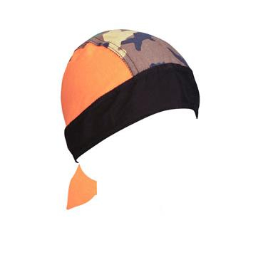 Zan Headgear - Zan Headgear Flydanna Headwrap - Z910 - Orange/Black/Camo - OSFM
