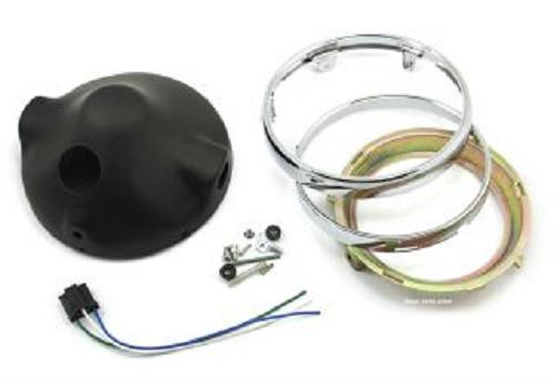 Emgo - Emgo Z1 Headlight Assembly - Carbon - 66-65052
