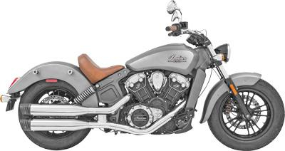 Freedom Performance - Freedom Performance 4in. Racing Slip-Ons - Chrome/Black Tips - IN00066