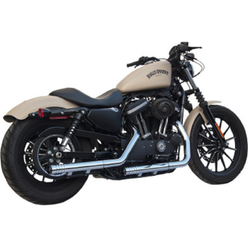 FireBrand - FireBrand 2 1/4in. Rip-Rod Slip-Ons - Chrome with Black End Caps - 111009