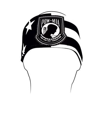 Zan Headgear - Zan Headgear Cotton Headband - HB007 - POW MIA - OSFM