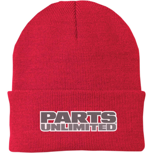 Throttle Threads - Throttle Threads Parts Unlimited Beanie - PSU30H90RDOR - Red - OSFM