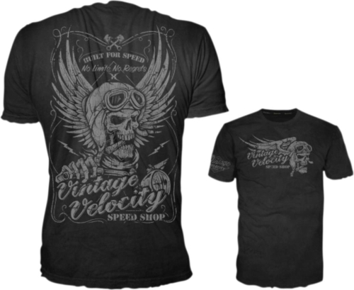 Lethal Threat - Lethal Threat Cigar Skull T-Shirt - VV40115L - Black - Large