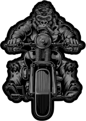 Lethal Threat - Lethal Threat Gorilla Biker Embroidered Patch - LT30216