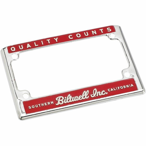Biltwell Inc. - Biltwell Inc. License Plate Frame - Quality Counts - LPZINDCQC