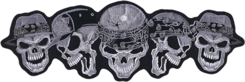 Lethal Threat - Lethal Threat Thug Skulls Embroidered Patch - LT30160