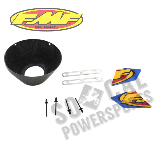 FMF Racing - FMF Racing Dual RCT End Cap Kit - Left - Carbon Fiber - 040679