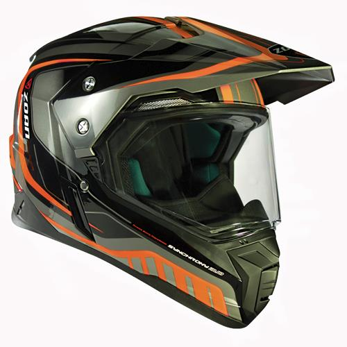 Zoan - Zoan Synchrony Duo-Sport Tourer Graphics Helmet - XF-50-10301501 - Orange - X-Small