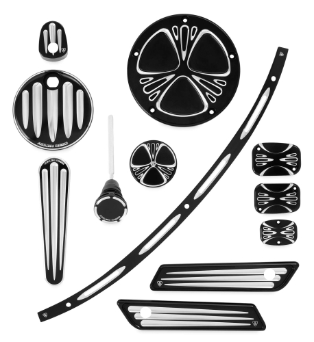 Arlen Ness - Arlen Ness Deep Cut Accessory Package - Black - 91-103