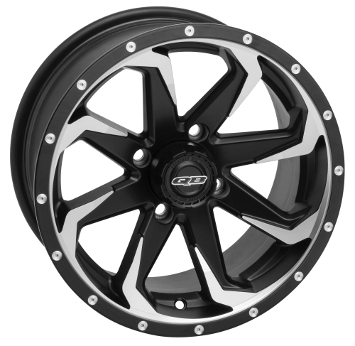 QuadBoss - QuadBoss Fury Wheel - 14x7 - 4+3 Offset - 4/156 - Machined/Matte Black - 608527
