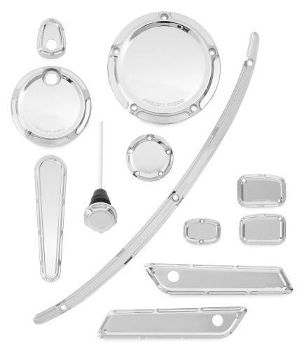 Arlen Ness - Arlen Ness Beveled Accessory Package - Chrome - 91-100