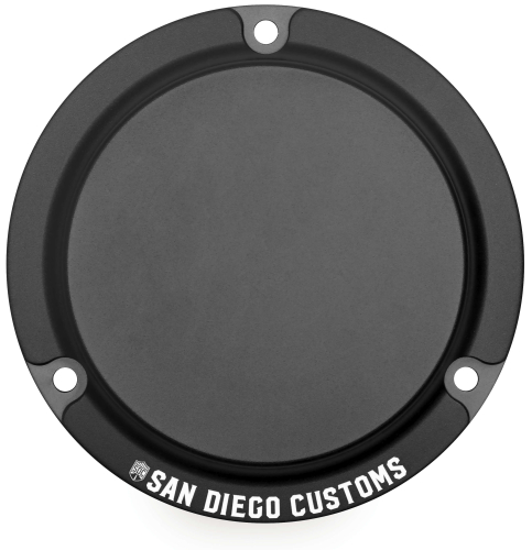 San Diego Customs - San Diego Customs Derby Cover - Black Shield - P-DCE004BLK