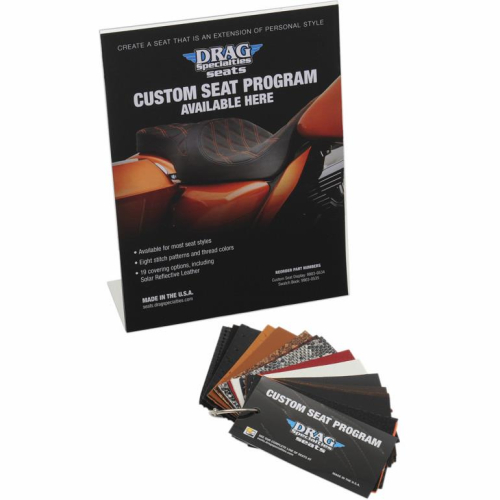 Drag Specialties - Drag Specialties Drag Seat Material Display - 9903-0534