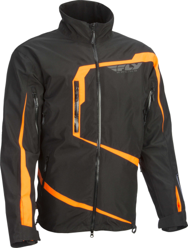 Fly Racing - Fly Racing Carbon Jacket - 6152 470-40382X - Black/Orange - 2XL