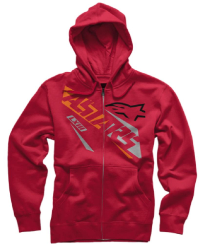 Alpinestars - Alpinestars Precise Zip Fleece Hoodie - 1016530040302X - Red - 2XL