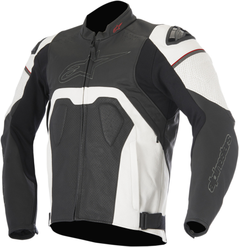 Alpinestars - Alpinestars Core Airflow Leather Jacket - 31014161260 - Black/White - 50