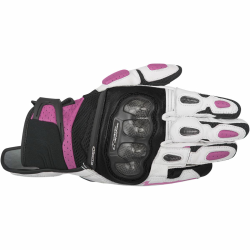 Alpinestars - Alpinestars Stella SP-X Air Carbon Womens Gloves - 35173161239L - Black/White/Fuchsia - Large
