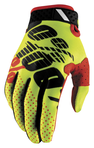 100% - 100% Ridefit Gloves - 1000101410 - Yellow/Black - Small
