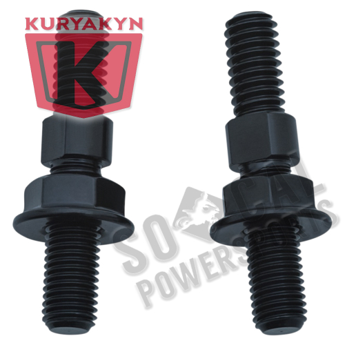 Kuryakyn - Kuryakyn Mirror Adapters - Black - 1812