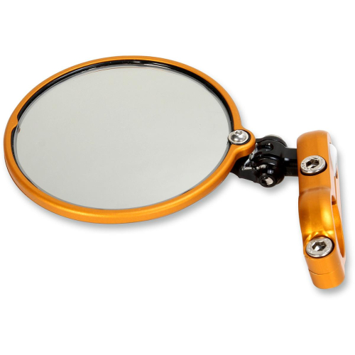 CRG - CRG Hindsight LS (Lane Splitter) Left Side Bar End Mirror - Gold - HSLS301L