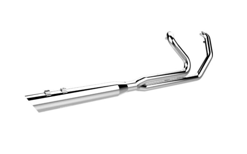 Khrome Werks - Khrome Werks 2-Into-1 System with Two-Step Headers - Slash-Cut - Chrome - 200700