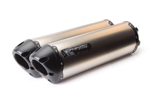 Two Brothers Racing - Two Brothers Racing Black Series Dual Slip-On with M-2 Canisters - Titanium - 005-680408DM-B