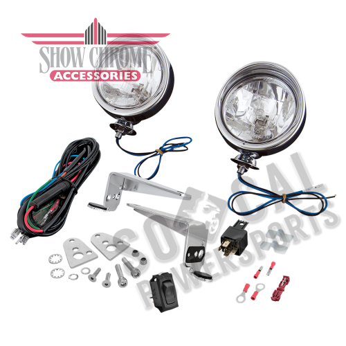 Show Chrome - Show Chrome Driving Light Kit - Halogen - 2-3/8in. - 30101