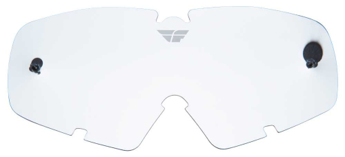 Fly Racing - Fly Racing Lexan Lens for Zone/Focus Youth Goggles - Clear/Flash - 37-2462
